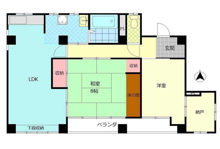 サザンブライト長浜IIの間取り
