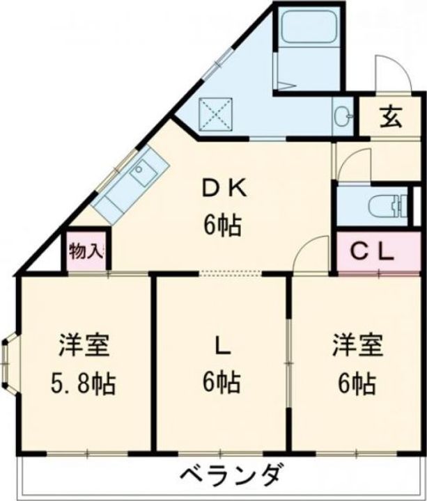 センチュリー重原の間取り