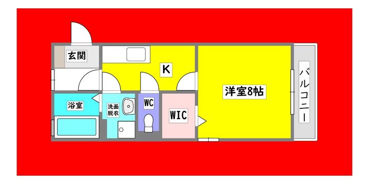 広島県東広島市西条中央2(アパート)の賃貸物件の間取り