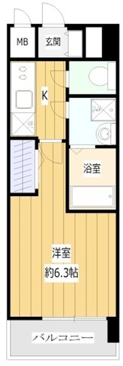 エスリードレジデンス大阪福島シティウエストの間取り