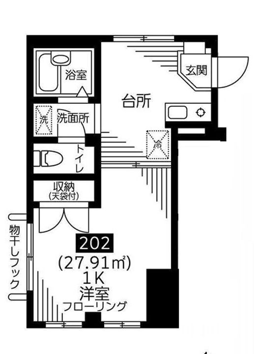 東京都中野区南台1(マンション)の賃貸物件の間取り