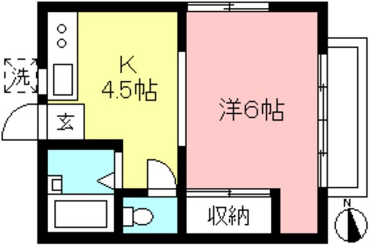 ハイツ寿の間取り