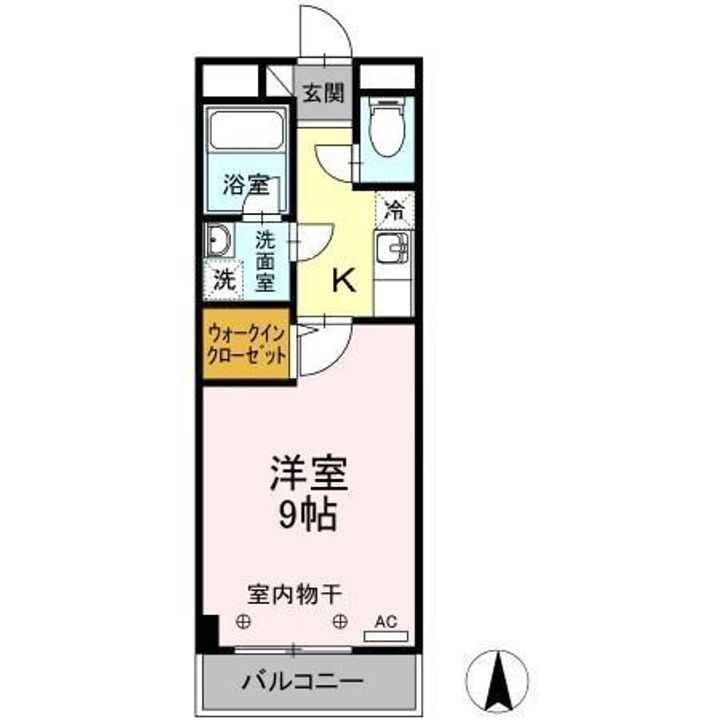 高知県高知市南金田(アパート)の賃貸物件の間取り