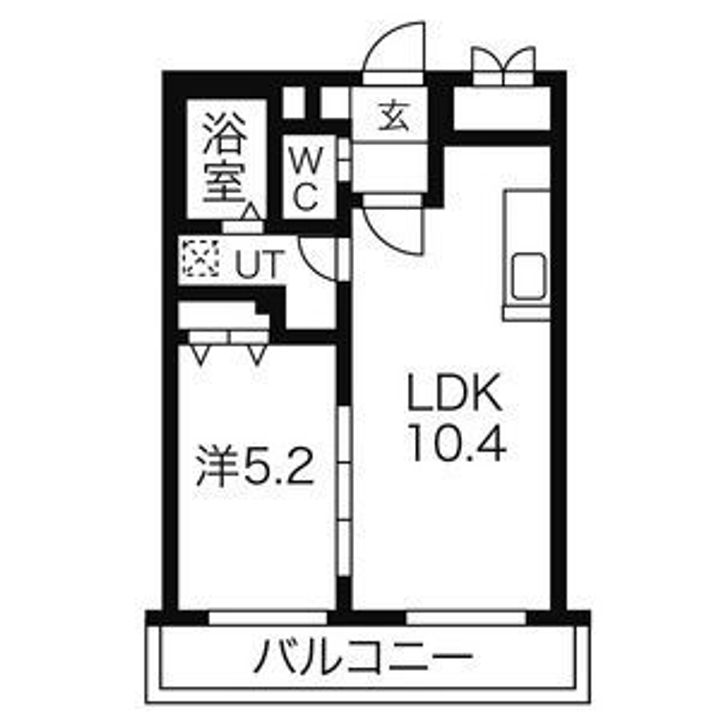 J-ecoa月寒東(旧ラ・シャルマン福住)の間取り