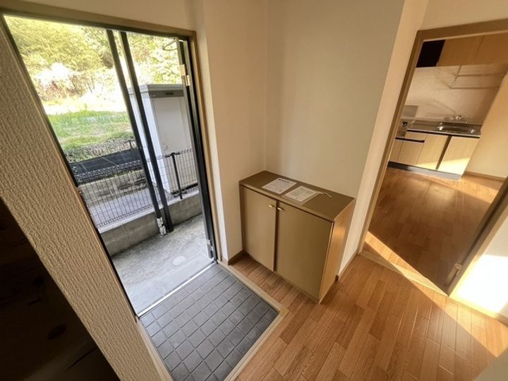 サンガーデン矢野A棟の玄関