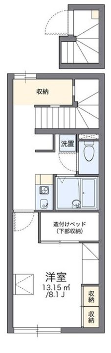 レオパレスプロテクシオンの間取り