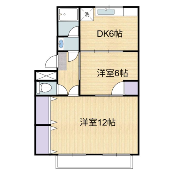 第一続木マンションの間取り
