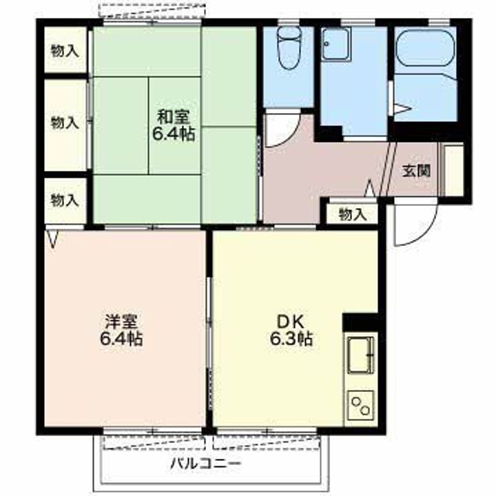 リヴェール鈴鹿 Aの間取り