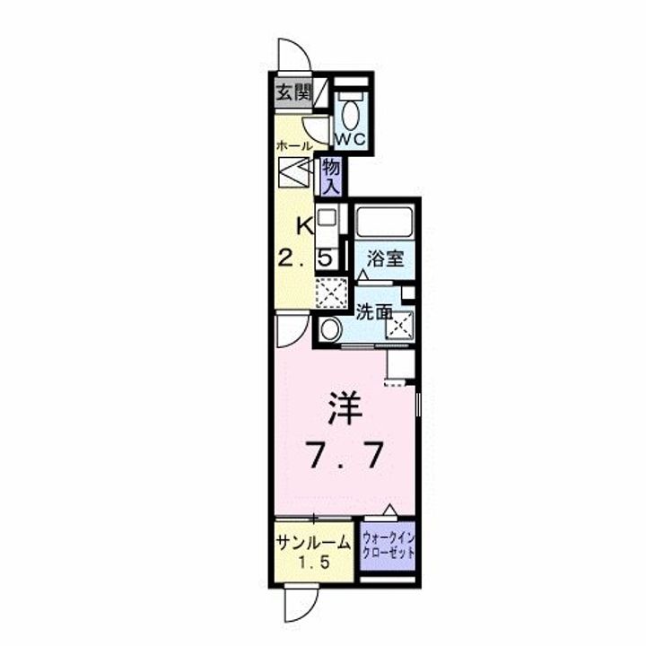 東京都町田市相原町(アパート)の賃貸物件の間取り