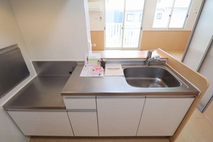 茨城県稲敷郡阿見町大字荒川本郷(アパート)の賃貸物件のキッチン
