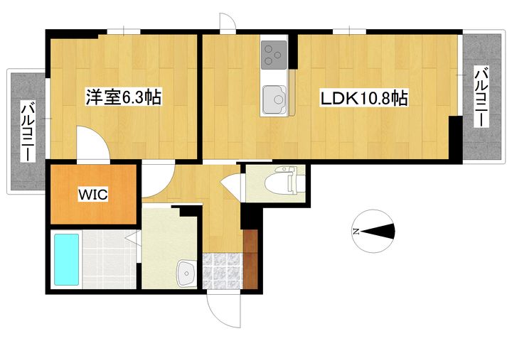 エクセレント・スクエアIIの間取り