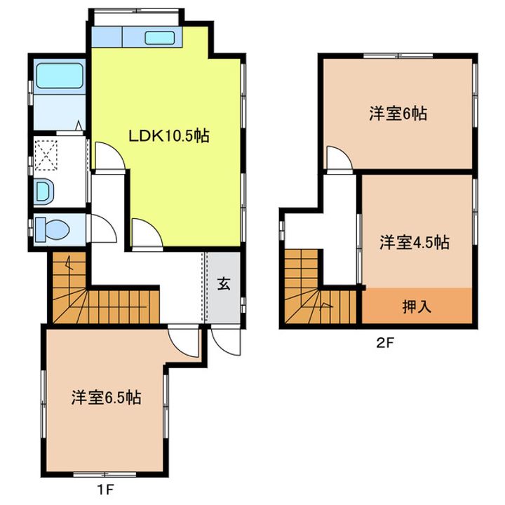 三重県津市高茶屋4(一戸建)の賃貸物件の間取り