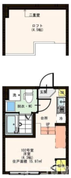 東京都練馬区関町北3(アパート)の賃貸物件の間取り