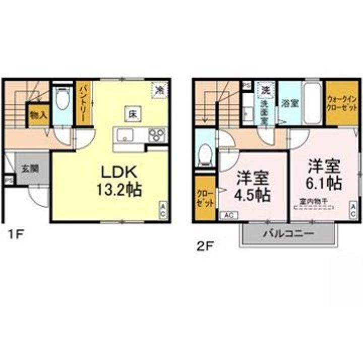 東京都国分寺市並木町1(アパート)の賃貸物件の間取り