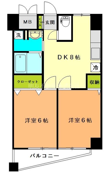 ヴァリー等々力の間取り