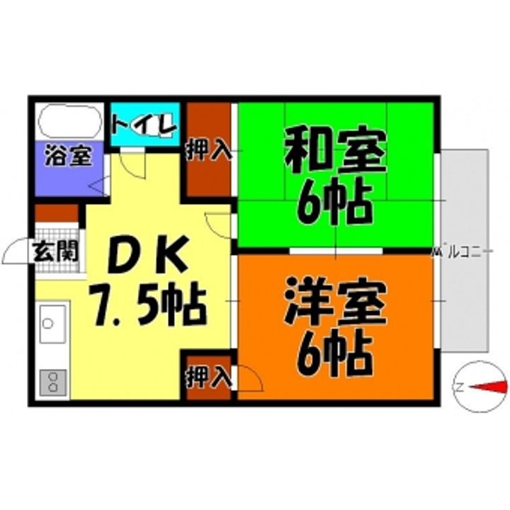 ホリグチコーポIIの間取り