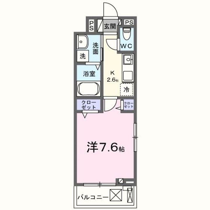 アドヴァン姪浜 E棟の間取り
