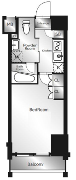 東京都江東区扇橋2(マンション)の賃貸物件の間取り