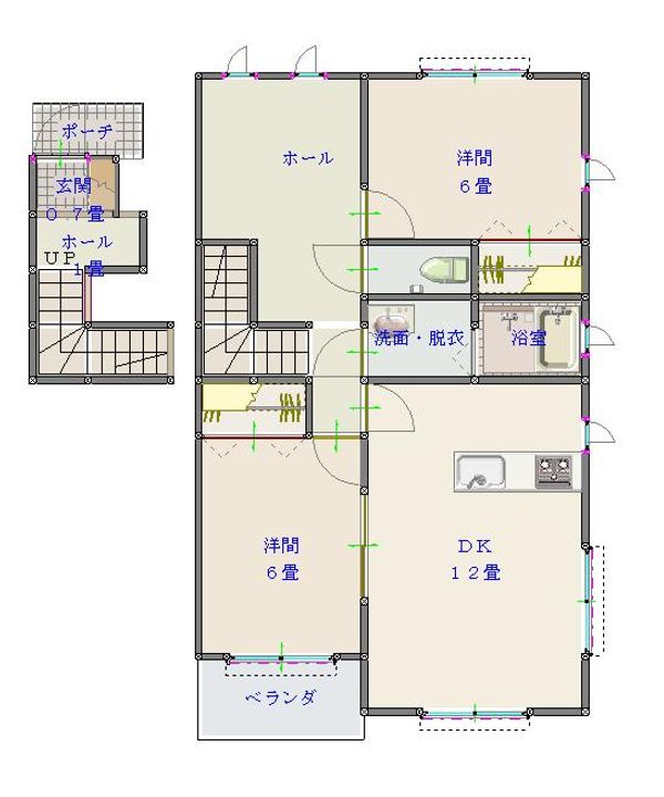 アクシスコート.Bの間取り