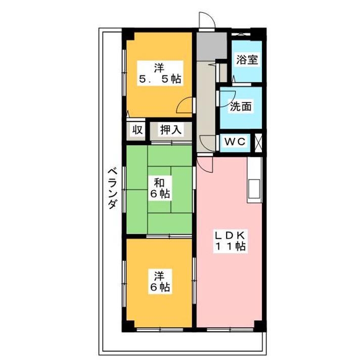 メゾンMAの間取り