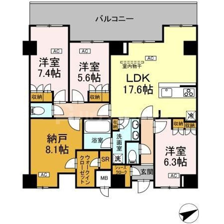 サンジョイアゼロの間取り