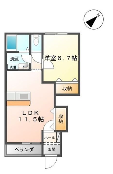グランディールIIIの間取り