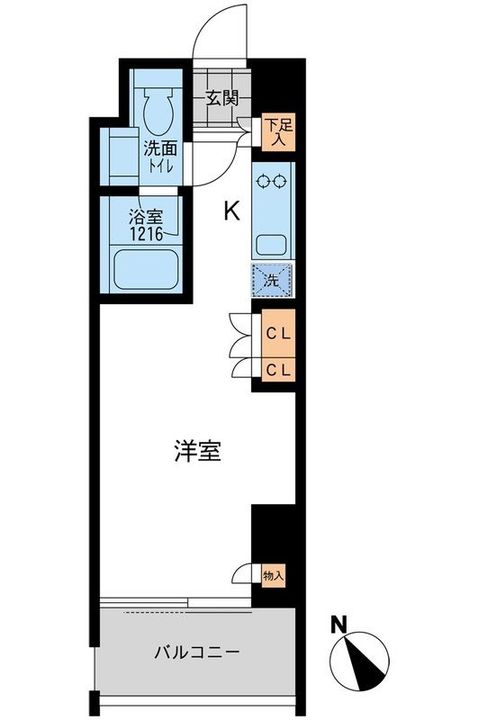 東京都品川区西五反田1(マンション)の賃貸物件の間取り