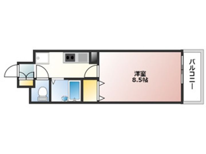 広島県広島市中区小町(マンション)の賃貸物件の間取り