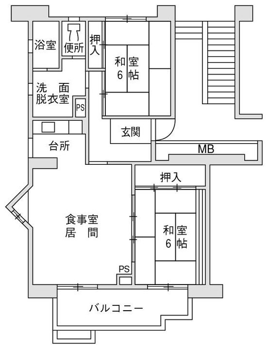 大阪府大阪市平野区平野南3(一戸建)の賃貸物件の間取り