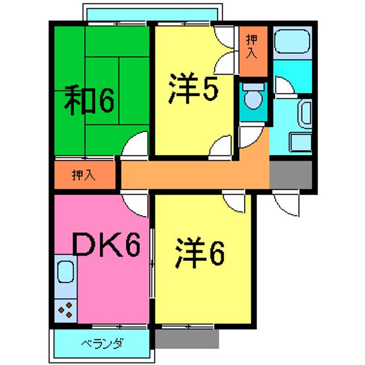 シャルム弐番館の間取り