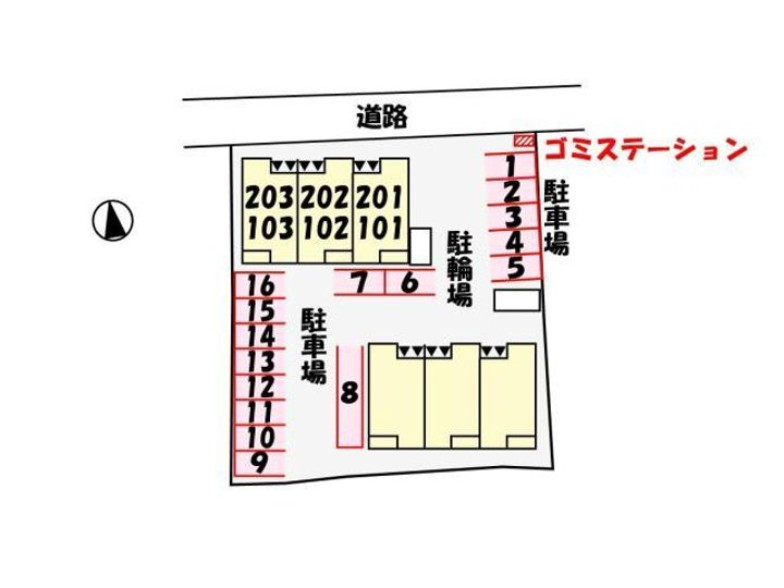 メゾン・ド・ジュネスI・IIの地図