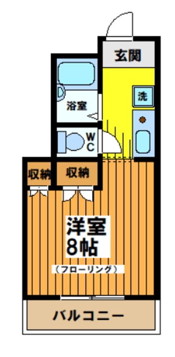 東京都渋谷区西原1(マンション)の賃貸物件の間取り