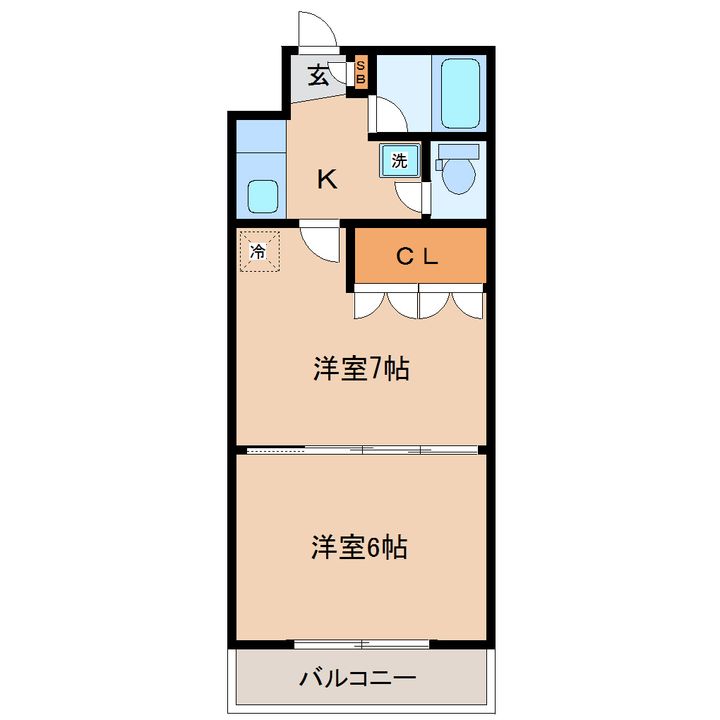 イーグルハイツ萩野町の間取り