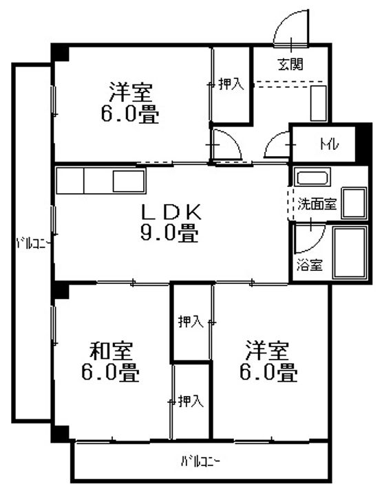 広島県呉市広本町1(アパート)の賃貸物件の間取り