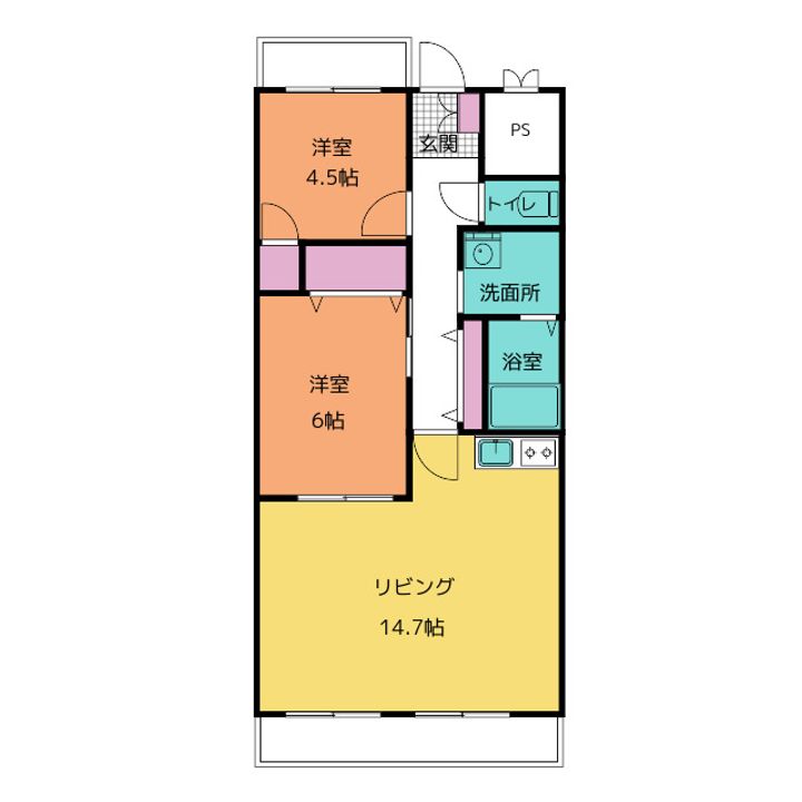 ウエストソシアの間取り