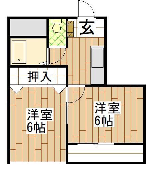 陽行マンションの間取り
