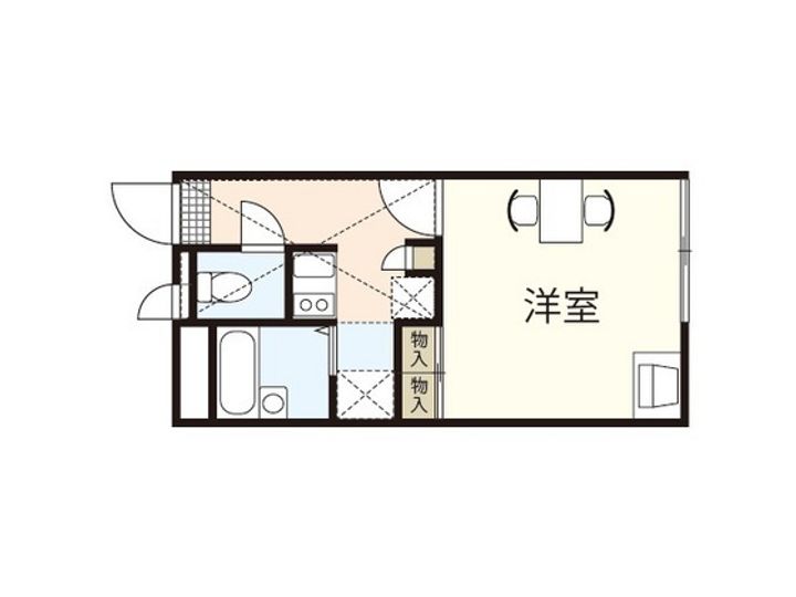レオパレスルミエラの間取り
