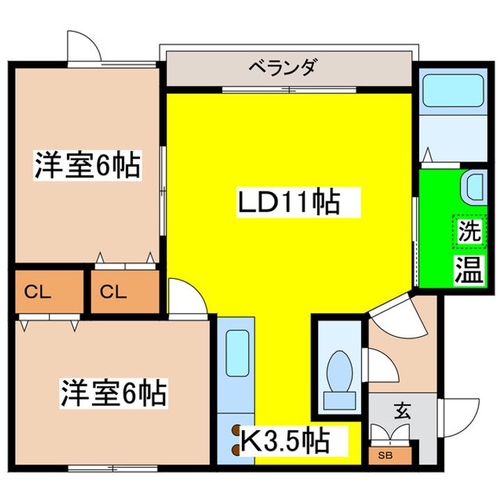 ハピネスハイムIIIの間取り