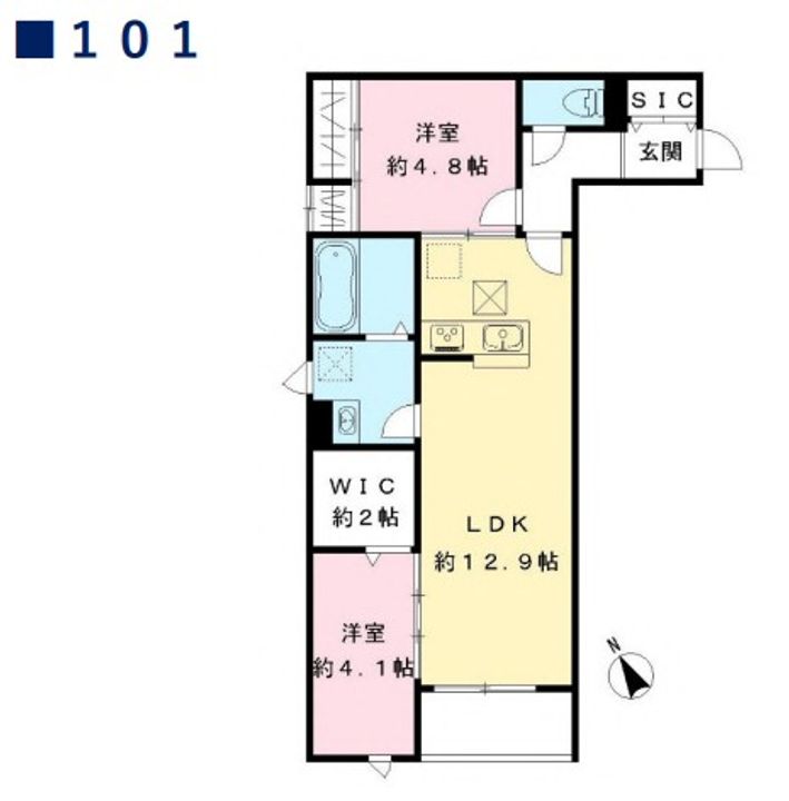 千葉県浦安市富士見2(マンション)の賃貸物件の間取り