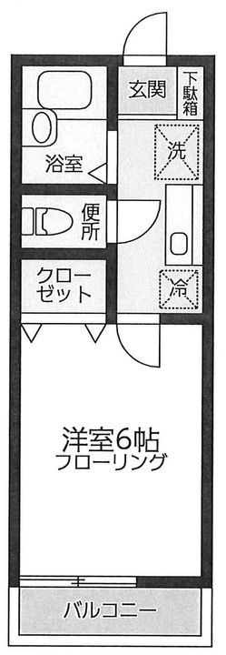 クレールコート富士の間取り