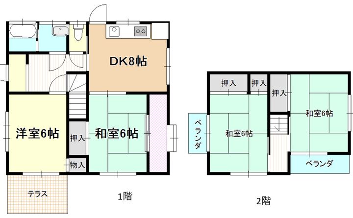 千葉県習志野市東習志野6(一戸建)の賃貸物件の間取り
