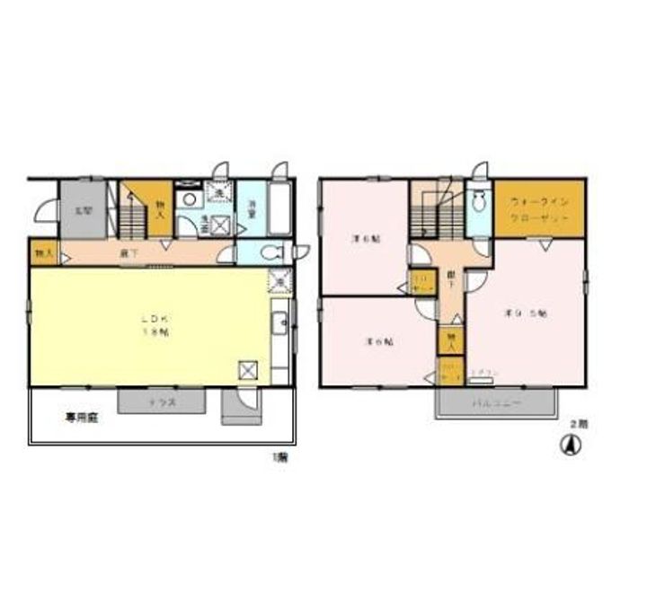 沖縄県那覇市上之屋1(一戸建)の賃貸物件の間取り