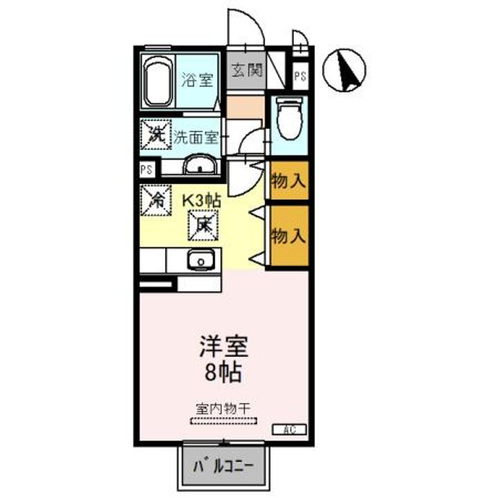 ハニーコート Dの間取り