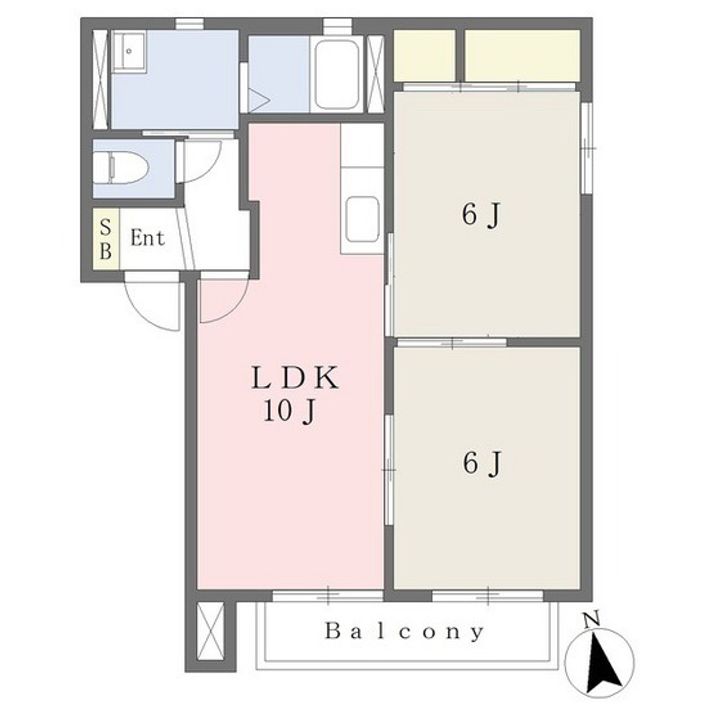 エスペランサ大原Bの間取り