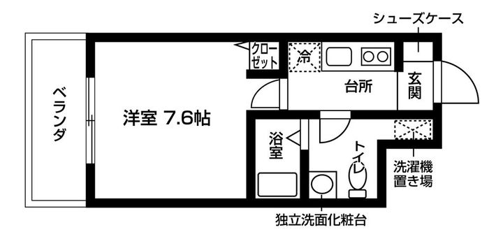パレスコートU鳥越の間取り