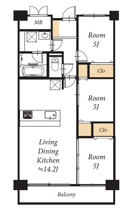 三田ナショナルコートの間取り