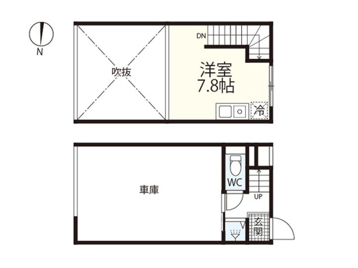 広島県広島市中区吉島町(一戸建)の賃貸物件の間取り