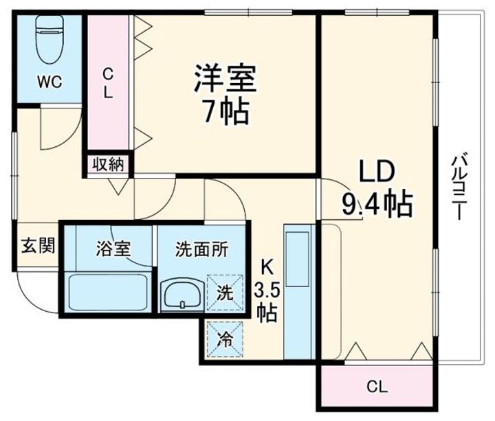 サンビレイ3の間取り