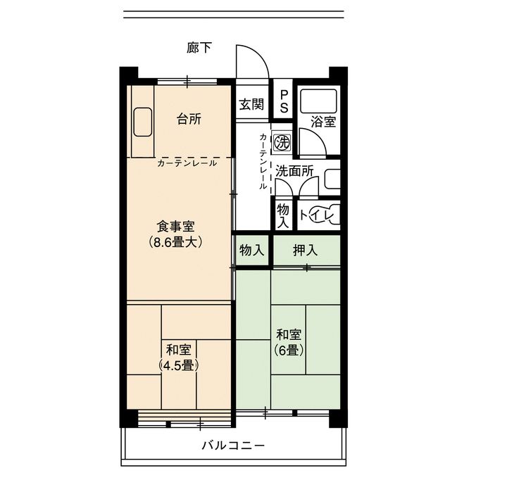 UR尾上の間取り