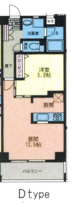 神奈川県横浜市都筑区中川中央1(マンション)の賃貸物件の間取り